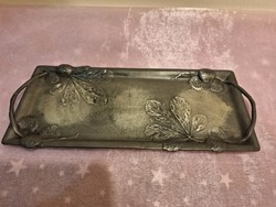 Antique marked art nouveau kayserzinn pewter tray