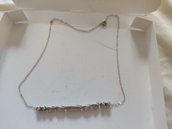 Izraeli ezüst nyaklánc-nyakék amatiszt kövekkel