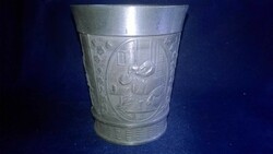 Older marked pewter, cup 35.