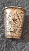 Antique silver Russian, Moscow master mark. Baptism cup.
