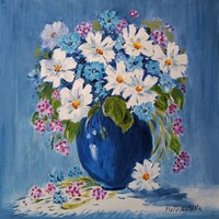 Hepp Natália: Virágok  vázában
