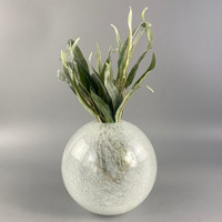 Karcagi - Berekfürdő veil glass mother-of-pearl sphere vase