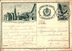 Sopron, Sopron Szentháromság-tér levelezőlap 1935