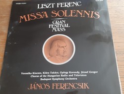 Liszt Ferenc Missa Solennis bakelit lemezen