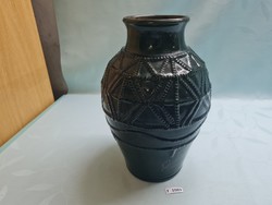 T1089 ceramic floor vase green 32 cm