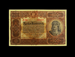 RITKASÁG - 100 KORONÁS - 1920 - Nagyméretű államjegyek 2. tagja!(Nyomda megjelölés nélkül!)