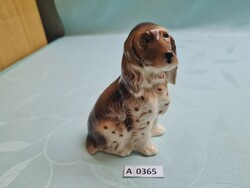 A0365 Szetter kutya porcelán figura 14 cm