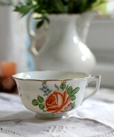 Herendi 1941 petit bouquet de rose (pbr) large tea cup with rose pattern, display case condition
