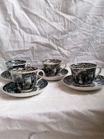 Antique villeroy & boch cups 4 pcs