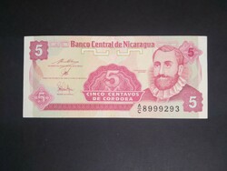 Nicaragua 5 Centavos 1991 XF