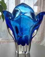 Régi cseh üveg váza