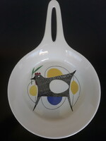 Vintage figgjo flint Norwegian design hen porcelain pan