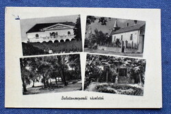 Balatonszepezd - mozaik fotó képeslap  1956