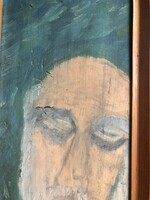 An old painting with an unknown sign