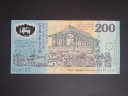 Sri Lanka 200 rupees 1998 commemorative banknote unc