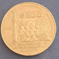1985. Mexico 200 pesos, 175 years of independence (607)