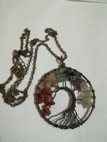 Family tree, tree of life chakra pendant on a chain.