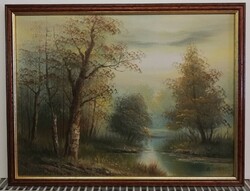 Classic landscape - contemporary painting (size 33.5 X 43.5 Cm, oil)