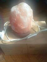 Unpolished Himalayan salt crystal lamp