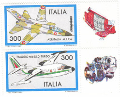 Italy commemorative stamp pair 1982