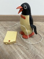 Régi karácsonyi pingvin távirányítós játék