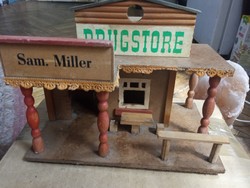 Sam Miller Drugstore Vintage Játék western faház az 1960-70-es évekből