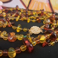 Old string of glass beads 65 and 70 cm