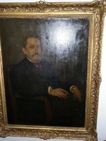 Férfi portré ismeretlen festő  120x95 cm olaj vászon