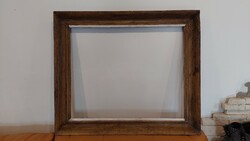 Old wooden picture frame, internal size 65x80 cm