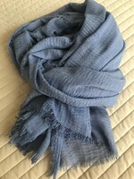 Viscose scarf in lavender blue, 195 x 90 cm