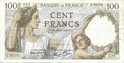 100 frank francs 1941 Franciaország 2.