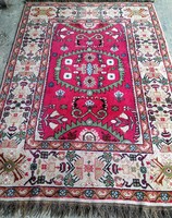 Vintage (1970-80) handmade Indian rug! Large size 260x175cm!