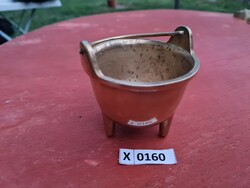 X0160 copper mini cauldron 8x8 cm