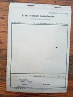 1960s train driver's written instructions block