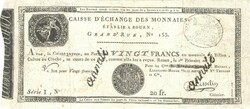 20 frank francs 1801 Rouen Franciaország