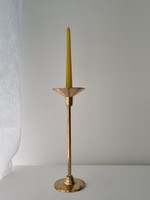 Old patinated copper/tinted candle holder - 30 cm