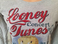 L es Looney Tunes TM & Warner Csőrike koncertezik strasszköves eredeti kosszú ujjú pamut felső