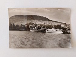 Régi képeslap Badacsony hajóállomás fotó levelezőlap hajók