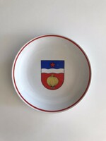 Szocialista makói címeres Hollóházi porcelán tányér
