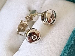 Brilles fehérarany  fülbevaló 14k
