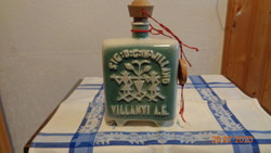 Hollóházi: Villányi porcelain flask, 11 x 15 cm