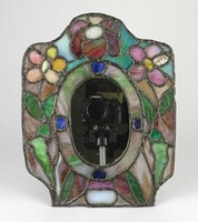 1N937 colored stained glass table mirror 29 x 23 cm
