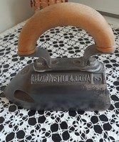 Old cast iron, property of gasworks with inscription