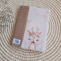 Health booklet cover, fawn, brown