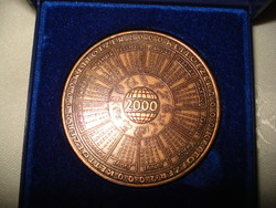 Bée state foundation bronze calendar medal.