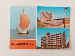 Old postcard Balatonszéplak photo postcard 1982