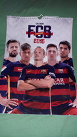 2016. Fc barcelona football official fan wall calendar poster 43 x 30 cm good condition
