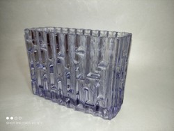 Frantisek Vízner lila tetris üveg váza sérüléssel