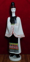 Aquincum porcelain - Matyó boy in national costume with hat 25cm