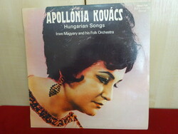 Vinyl LP - qualiton slpx-10169. Stereo. Apollonia Kovács sings. Jokai.